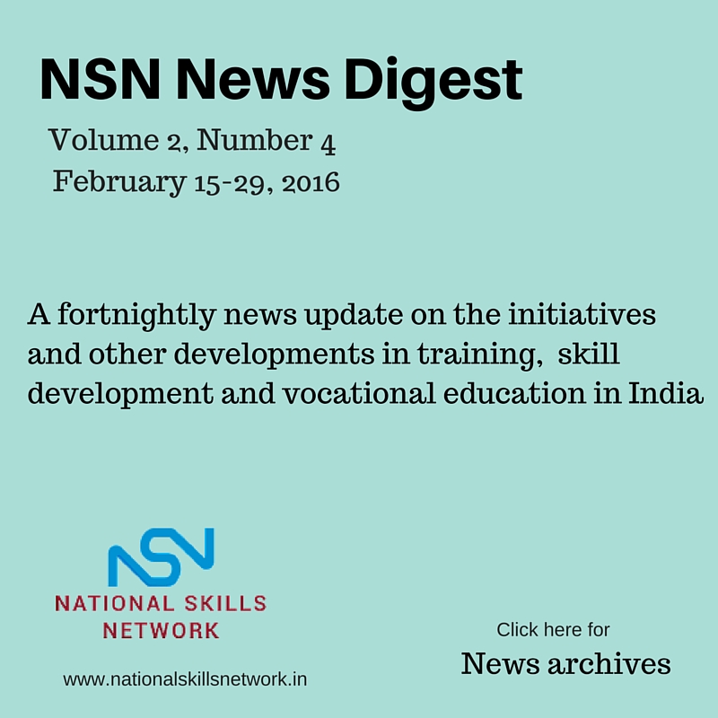 Skill Development News India February 2016