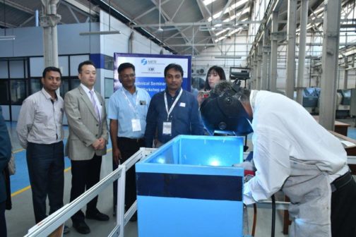 Japanese welding demonstration