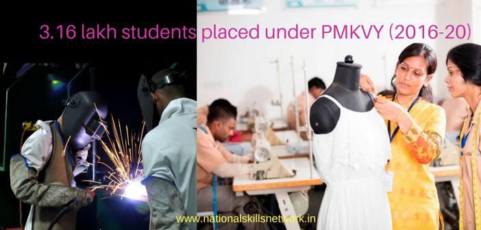 3.16 lakh pmkvy candidates placements