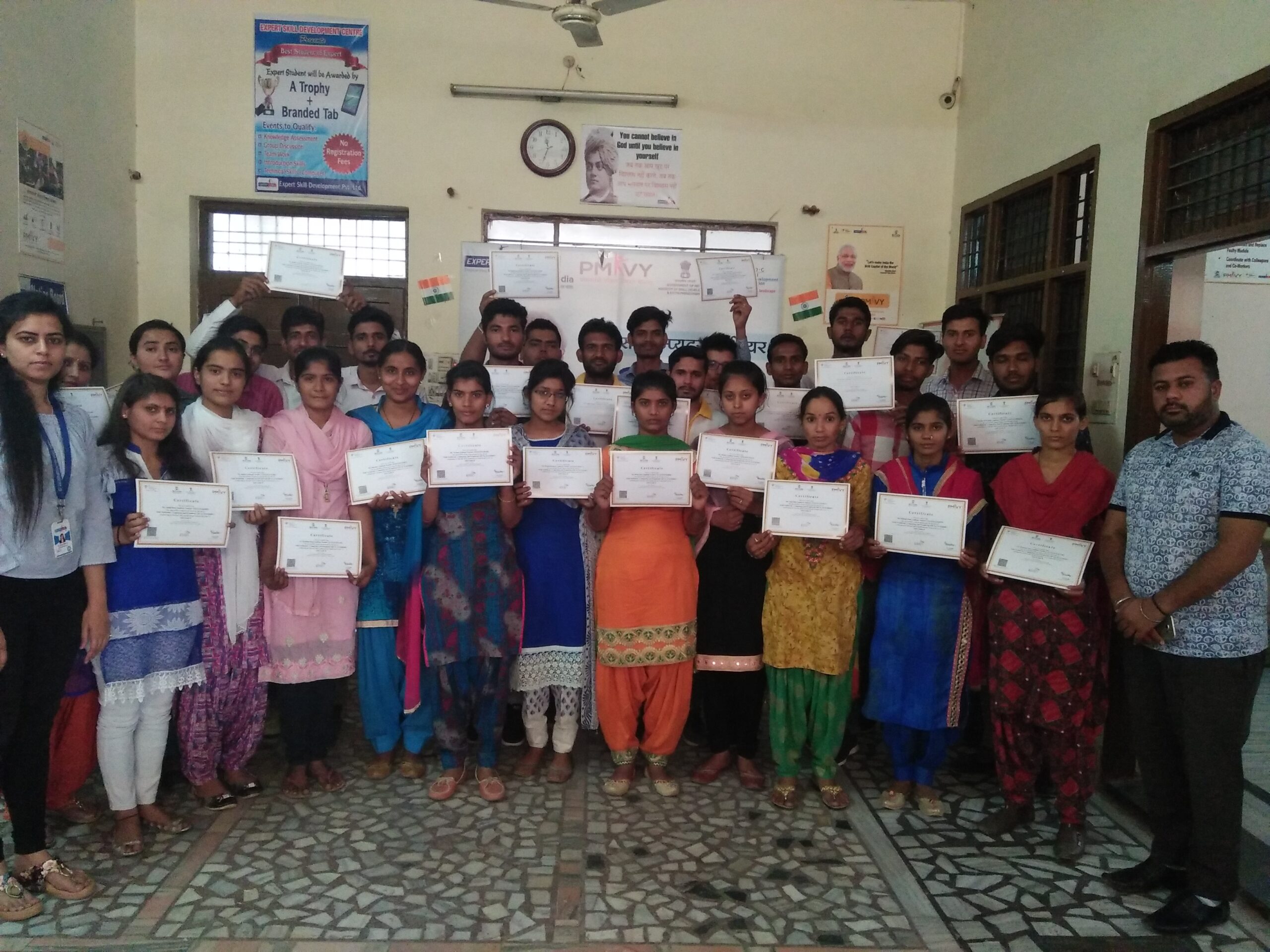 Insurance cover and Digital Locker facilities for PMKVY Certified Candidates