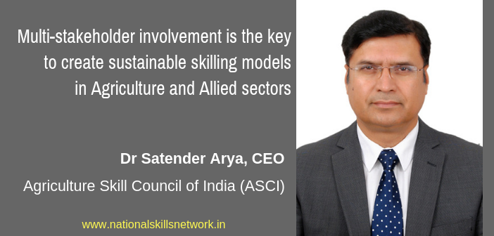 Skilling in Agriculture and Alllied Sector