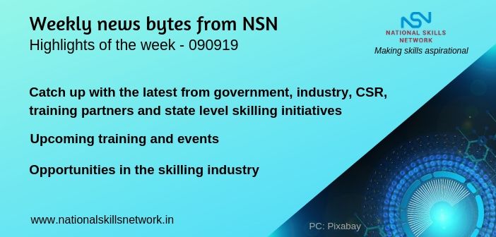 News Bytes on Skill Development and Vocational Training – 090919