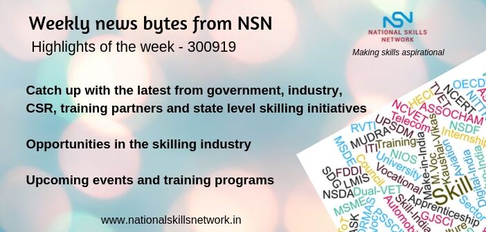 News bytes on Skill Development and Vocational Training – 300919