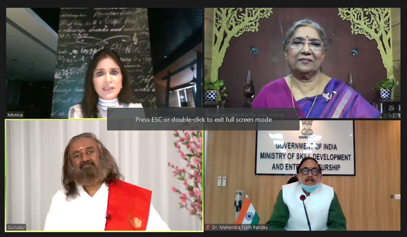 Over 96,000 people trained as Yoga Instructors and Trainers under Skill India Mission