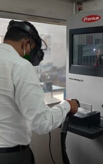 Simulator-based welding training by Fronius India