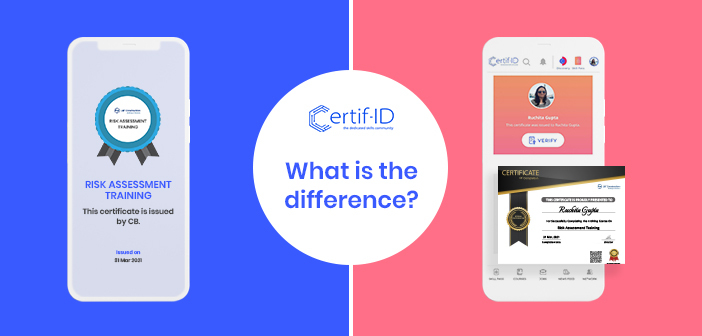 Digital Badges vs Digital Certificates