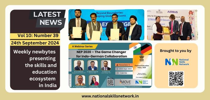 Weekly newsbytes on skill development and education - 24th September 2024 