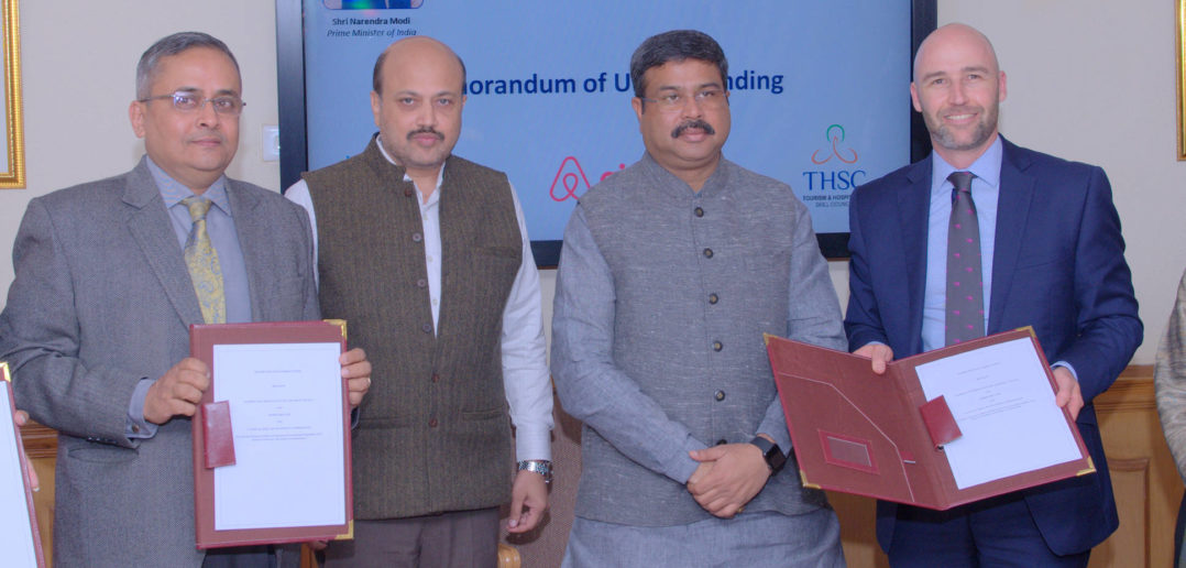 Skill India Airbnb MoU