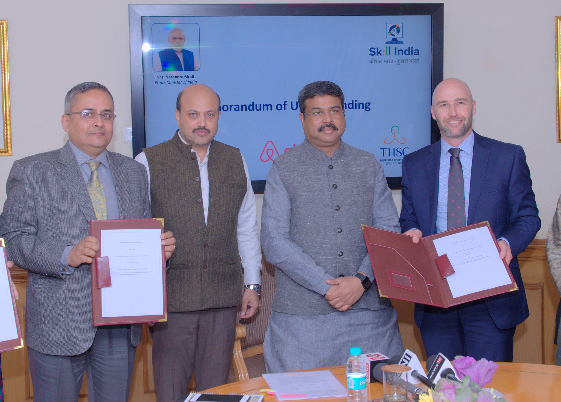 Skill India Airbnb MoU