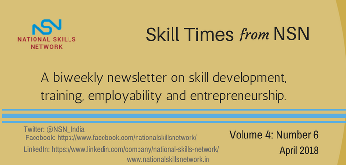 Skill Development News Digest April 1- 2018