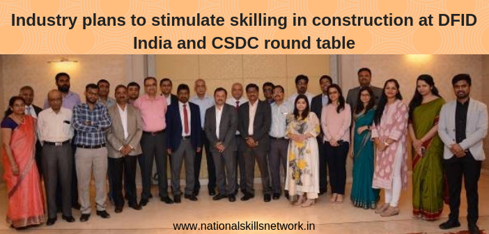 DFID India CSDC construction skills round table