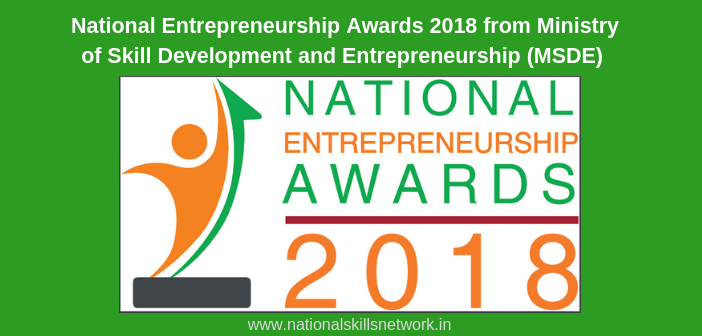 National Entrepreneurship Awards 2018