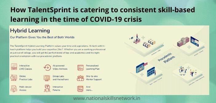 TalentSprint skill-based learning in the time of COVID-19 crisis