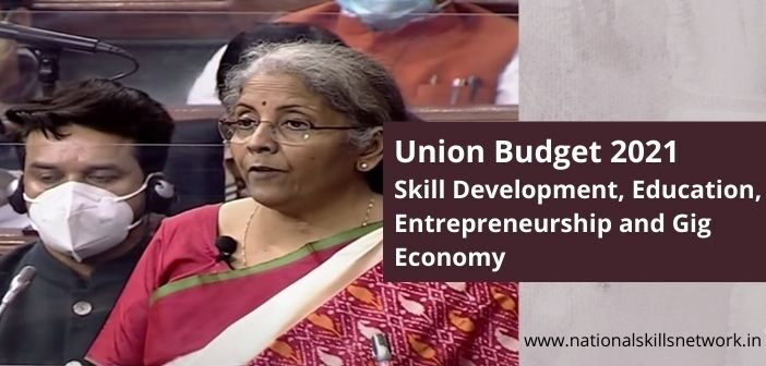 Union budget 2021 skill development education