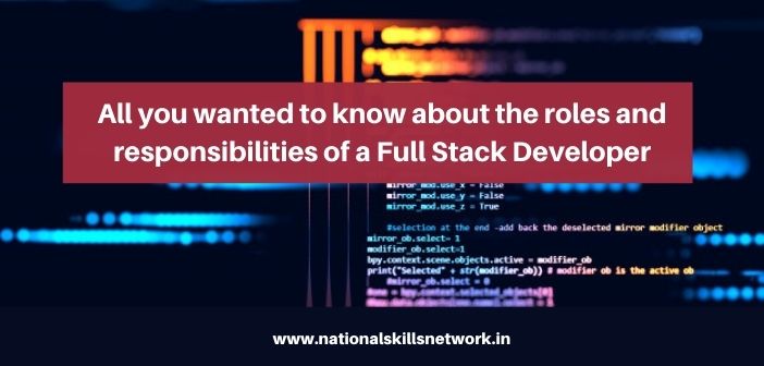 roles of Full Stack Developer