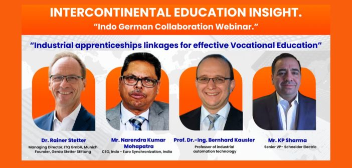 Indo German Collaboration Webinar on Industrial Apprenticeships in Vocational Education – A Report