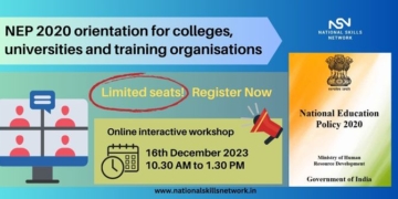NEP 2020 orientation for colleges, universities and training organisations